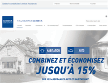 Tablet Screenshot of lemieuxassurances.com